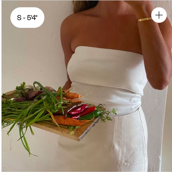 DJERF AVENUE tube top sugar NWT - small - Picture 2 of 15